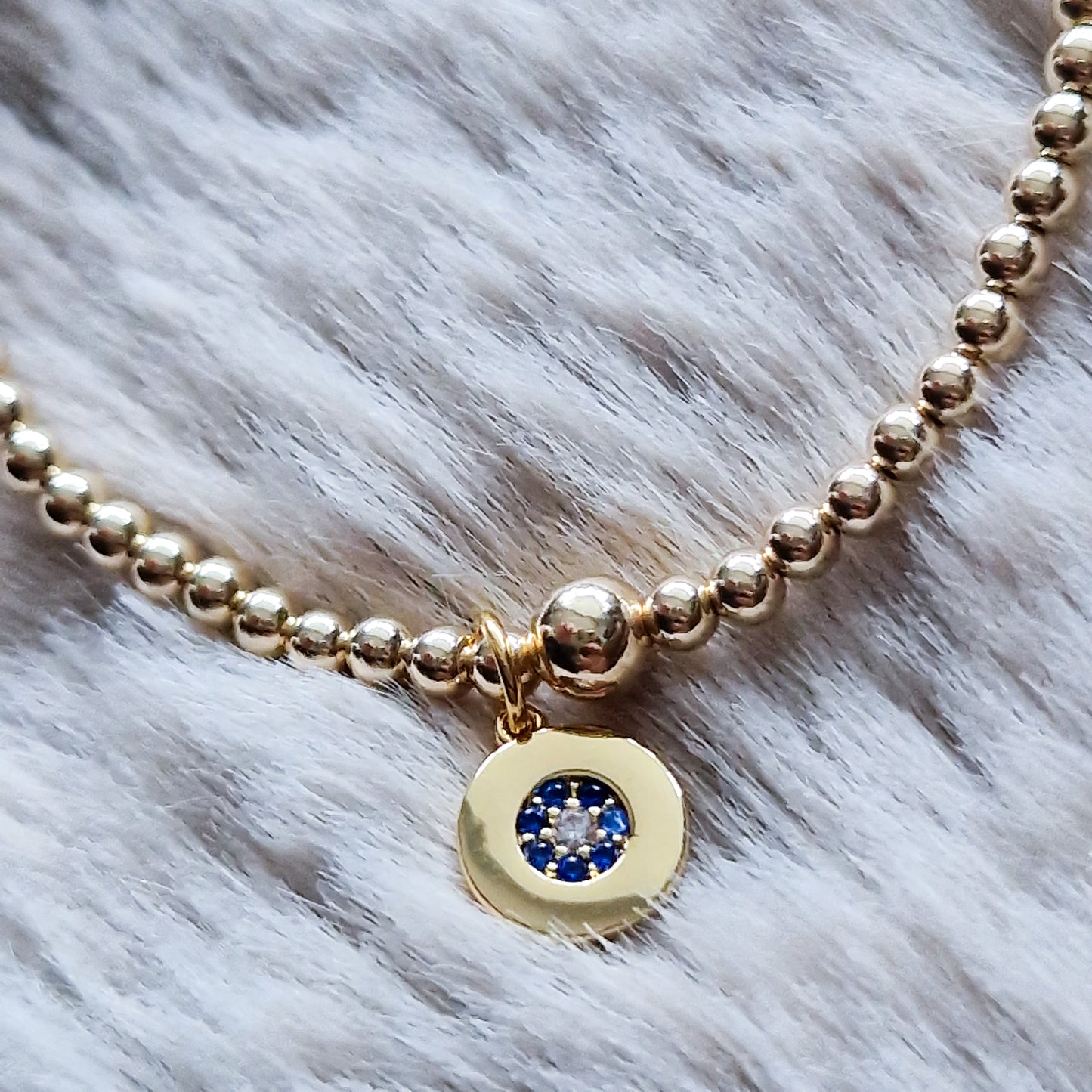 Gold Bobble Bracelet-Karma Charm