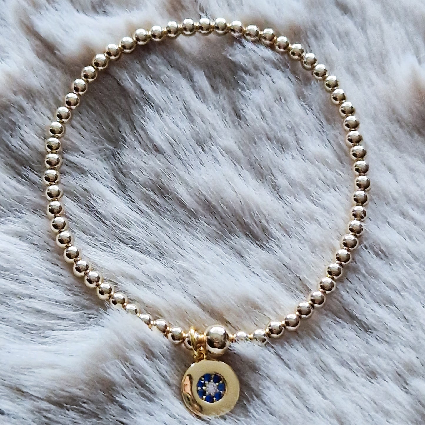 Gold Bobble Bracelet-Karma Charm