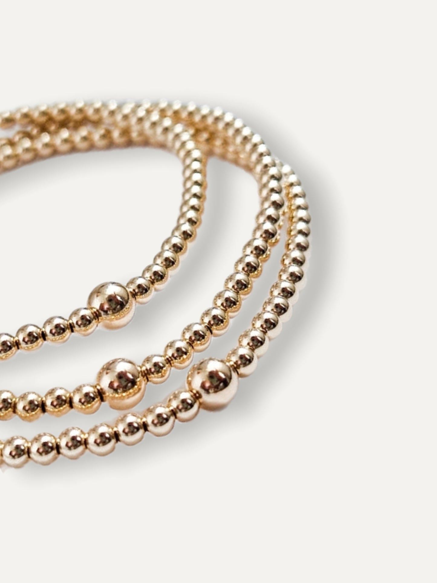 Gold Bobble Bracelet - Plain