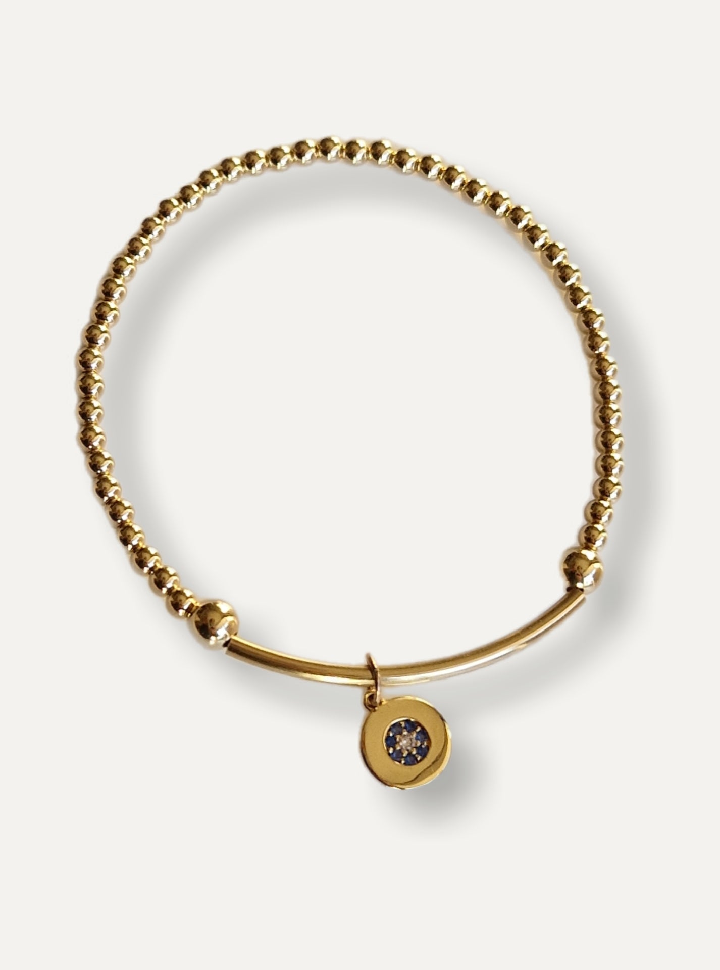 Gold Bobble Bar Bracelet - Karma Charm