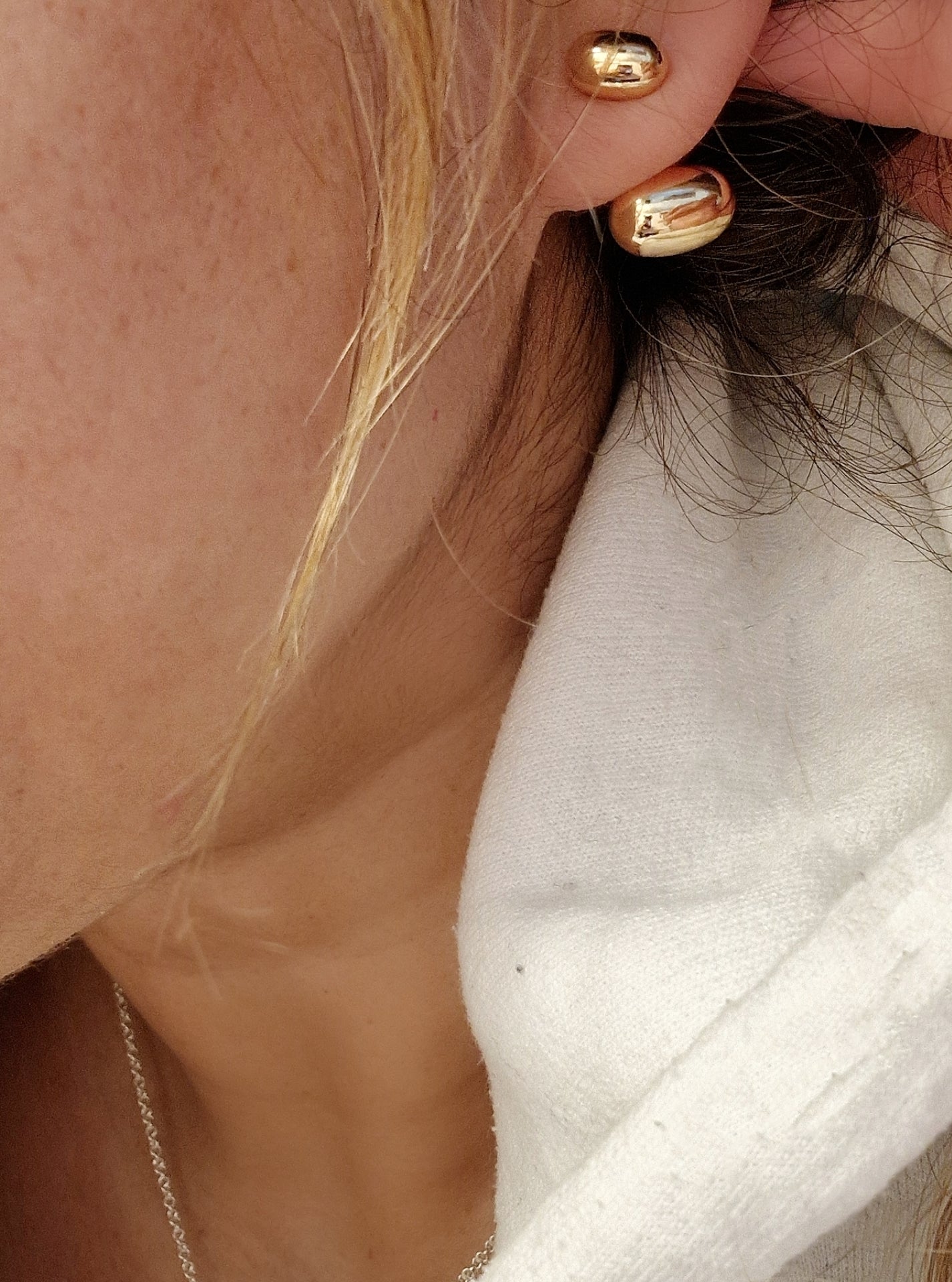 Gold 'Bobble' Ear Jacket