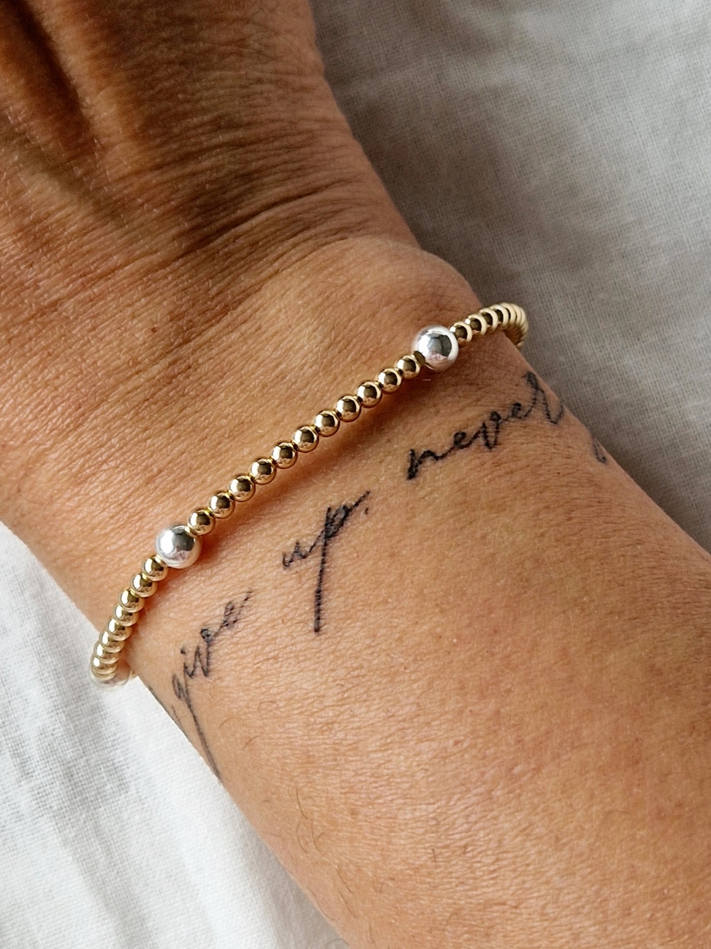 Gold & Silver Bobble 'Satellite' Bracelet (2 Options)