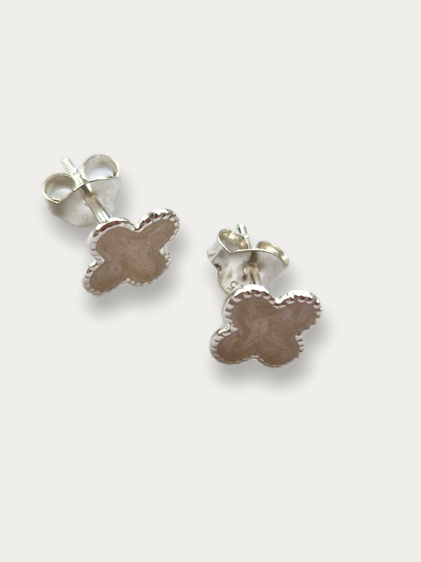 Sterling Silver Clover Earrings