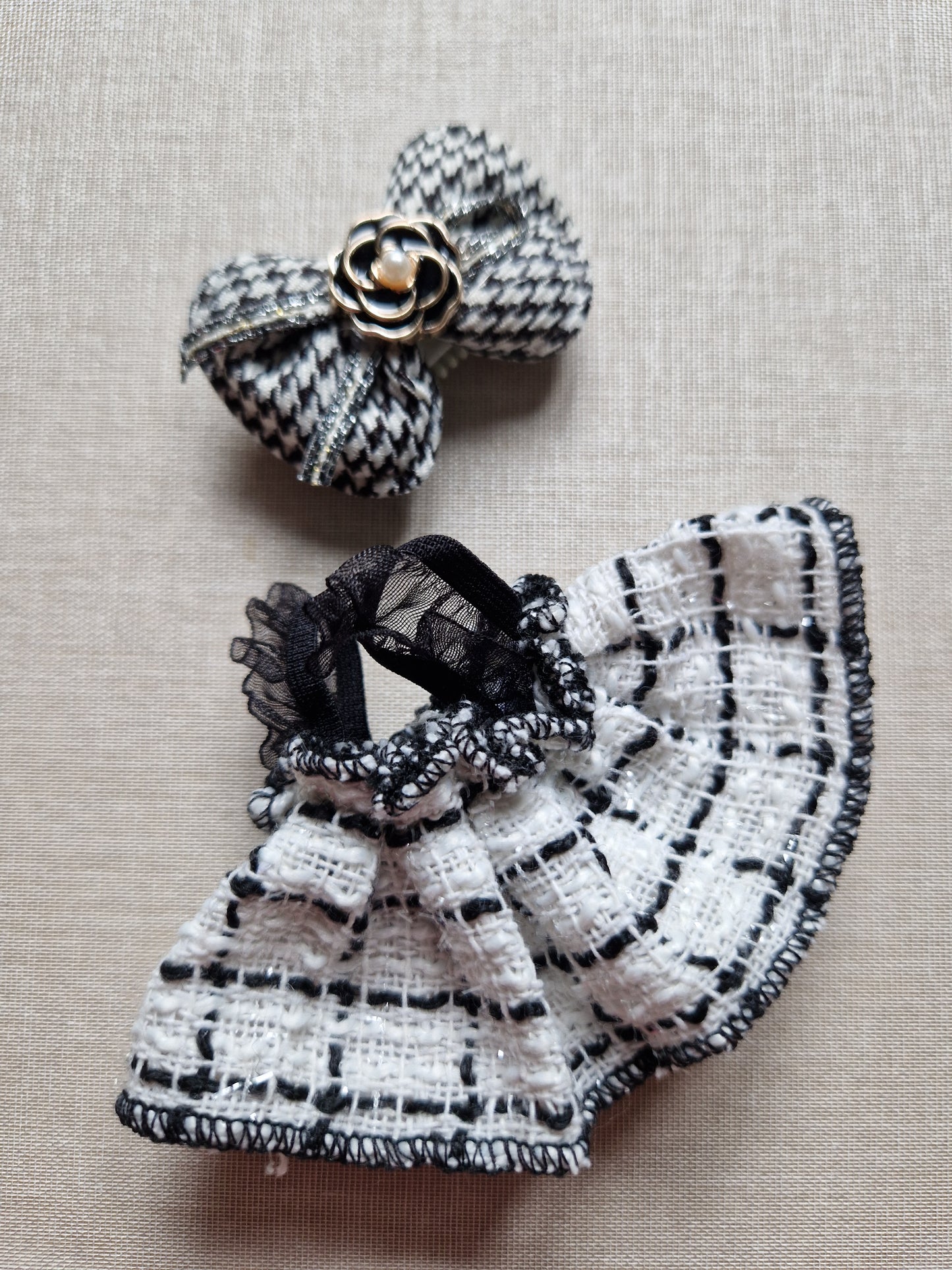 Labubu Boucle Dress & Bow