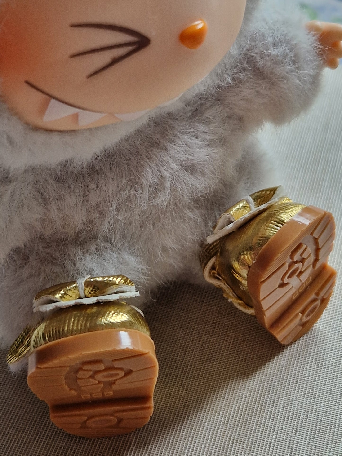 Labubu Gold Shoes