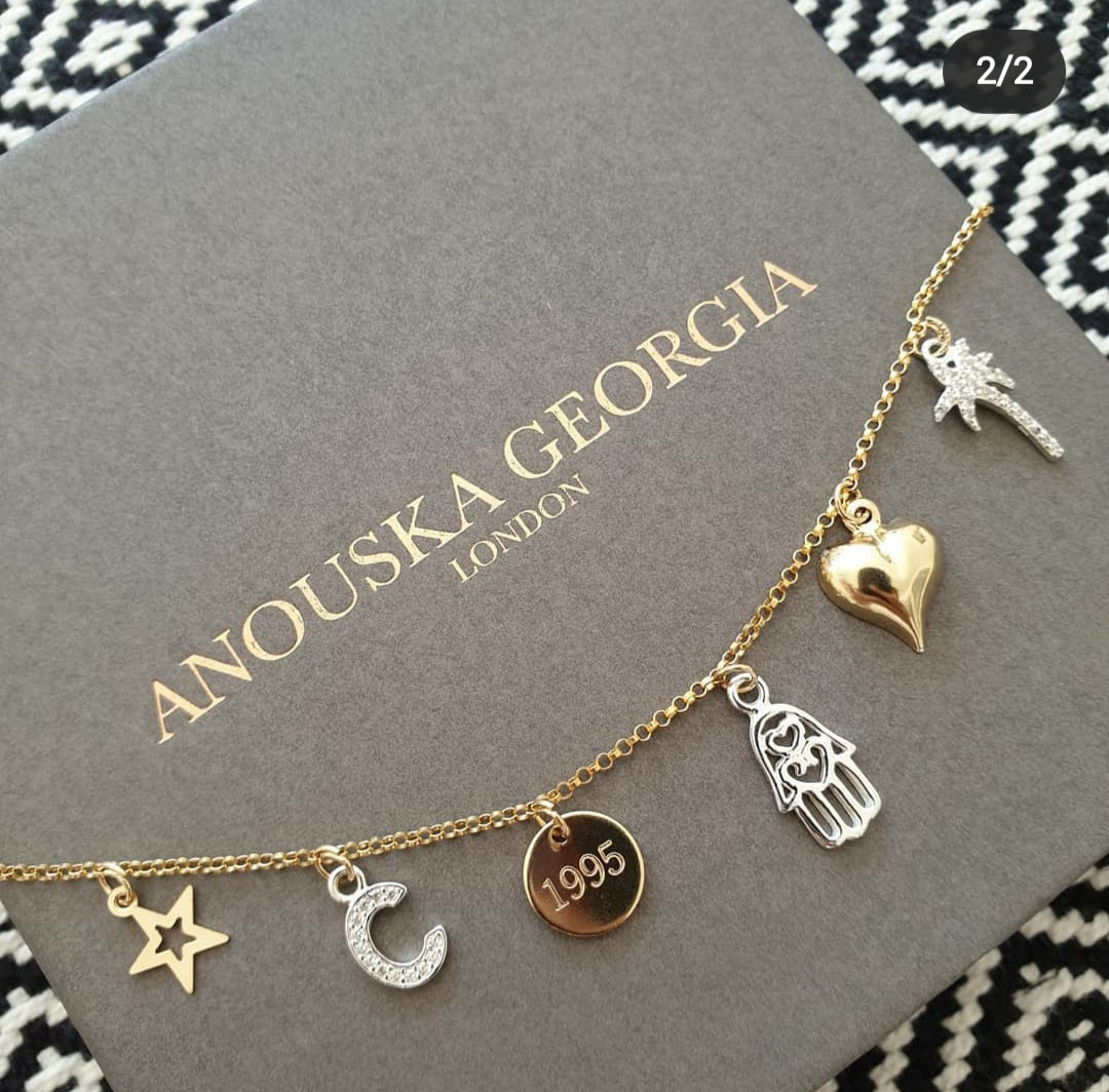 Charm Necklace - Gold & Silver Charms