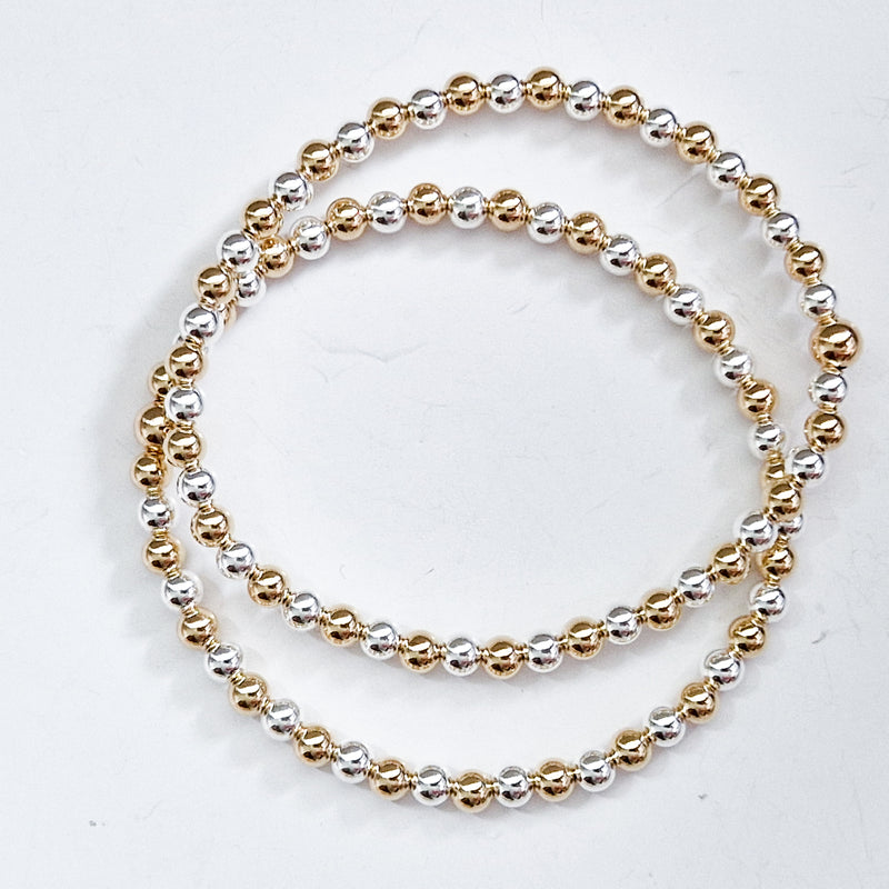 THE LUXURY CLASSIC MIXED BRACELET (gold & silver)