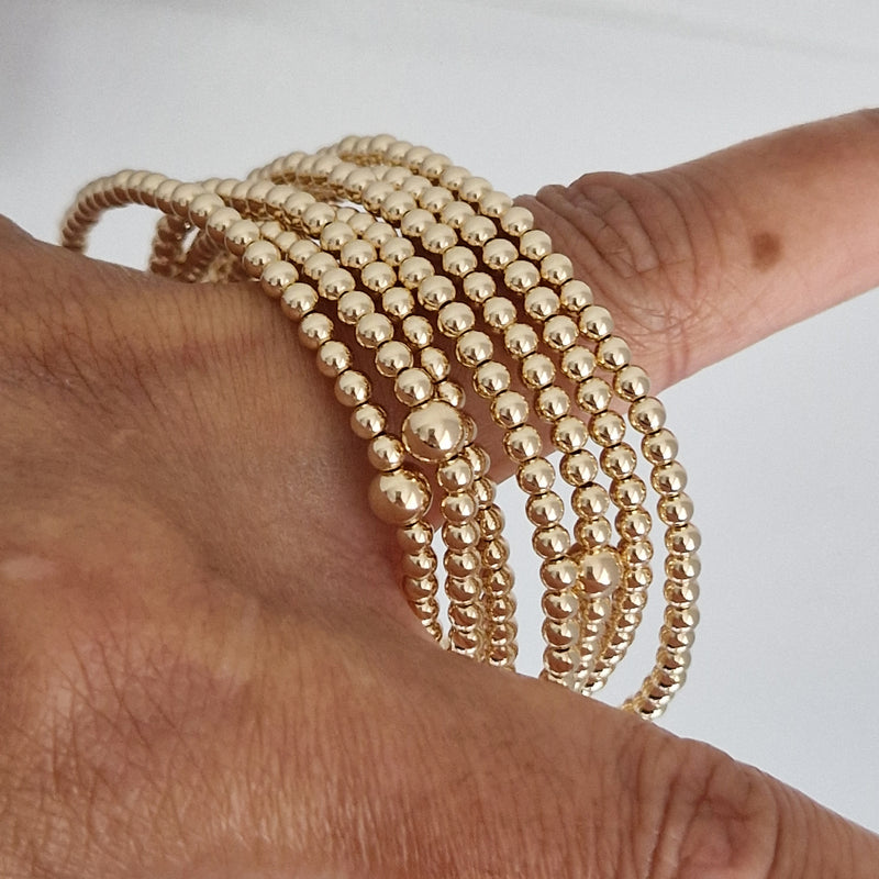 THE LUXURY CLASSIC BRACELET (14KT GOLD/ROSE GOLD/STERLING SILVER)