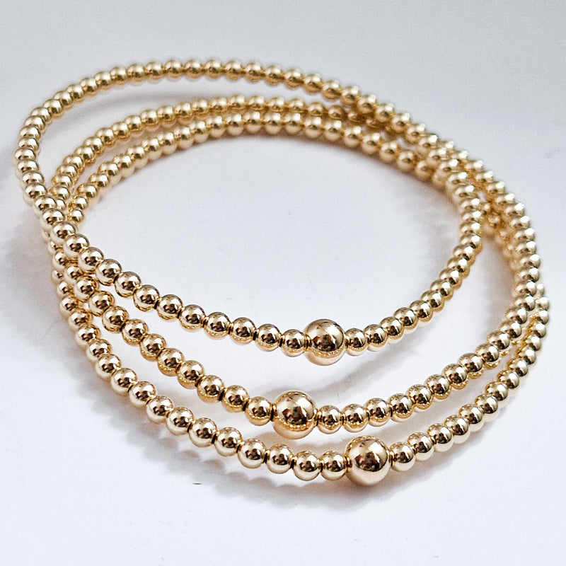 THE LUXURY CLASSIC BRACELET (14KT GOLD/ROSE GOLD/STERLING SILVER)