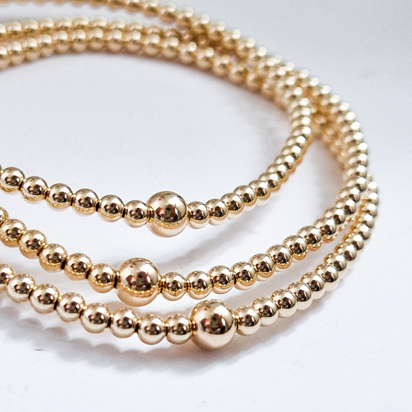THE LUXURY CLASSIC BRACELET (14KT GOLD/ROSE GOLD/STERLING SILVER)