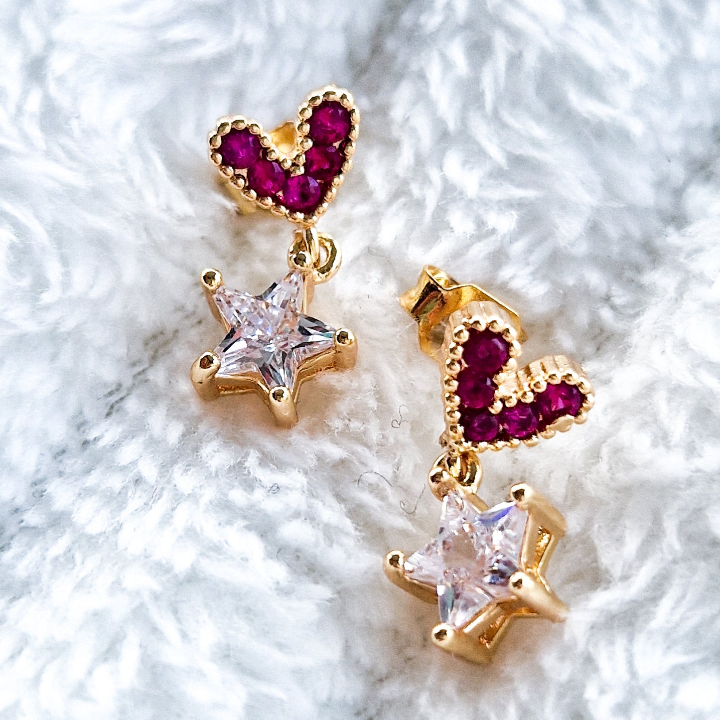 Gold 'Cupid' Earrings - Star
