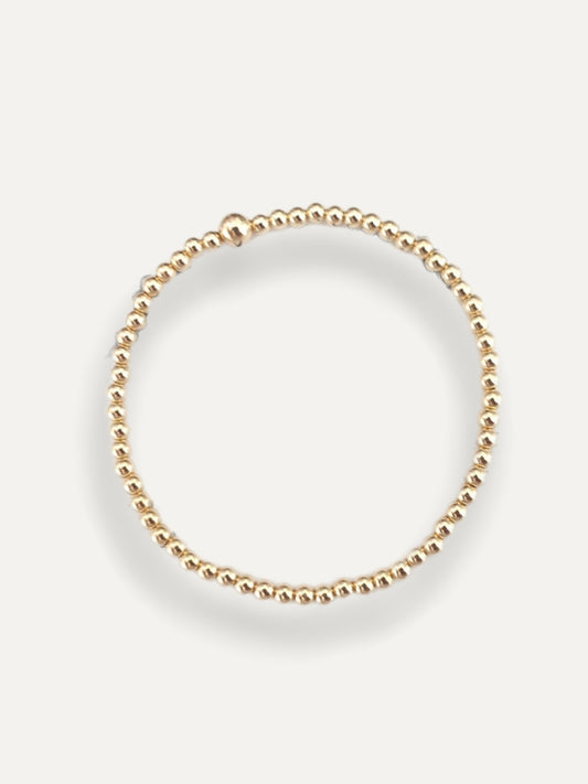 Gold Bobble Bracelet - Plain