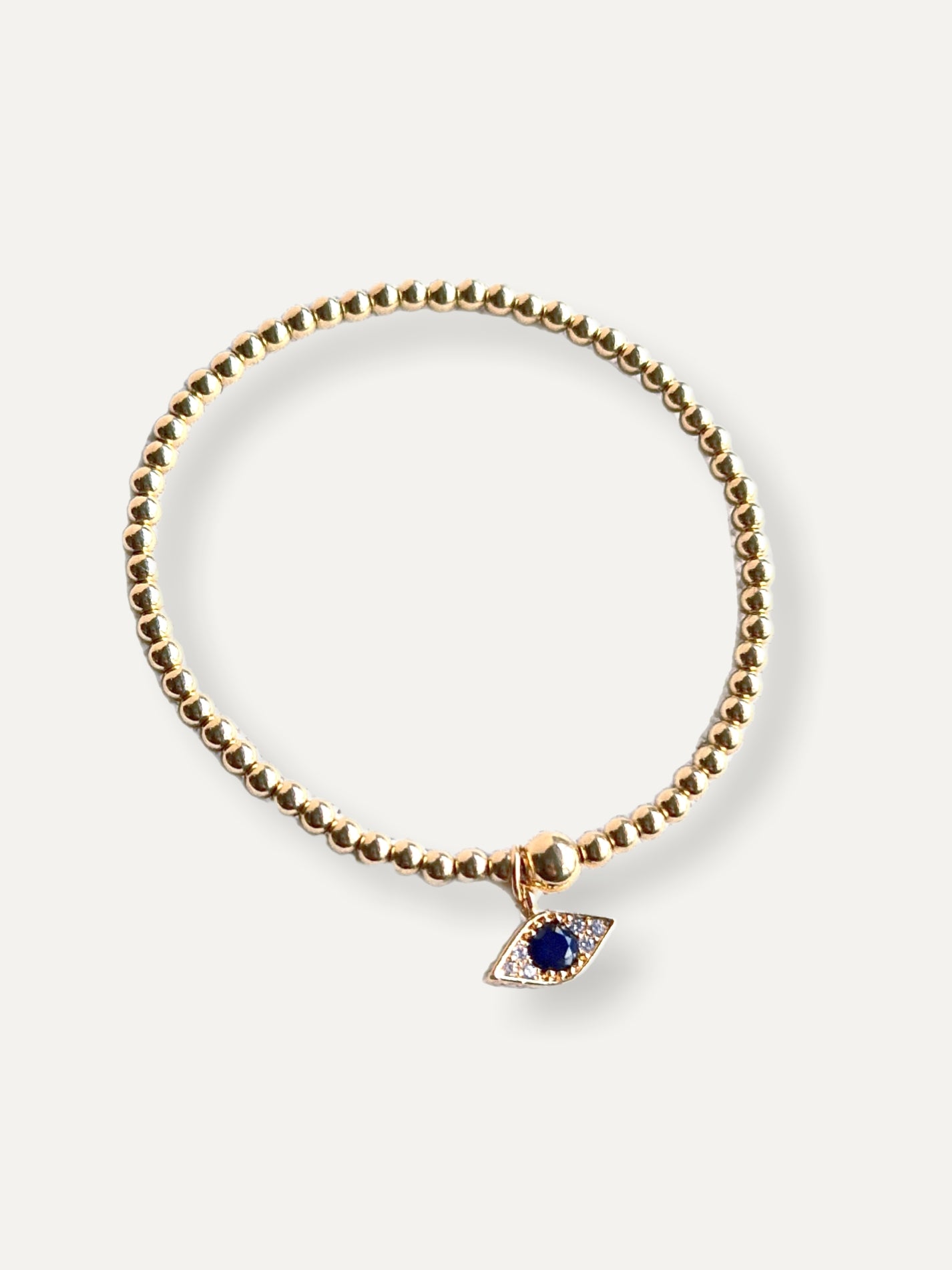 Gold Bobble Bracelet - Indigo Eye