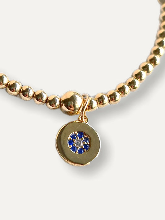 Gold Bobble Bracelet-Karma Charm