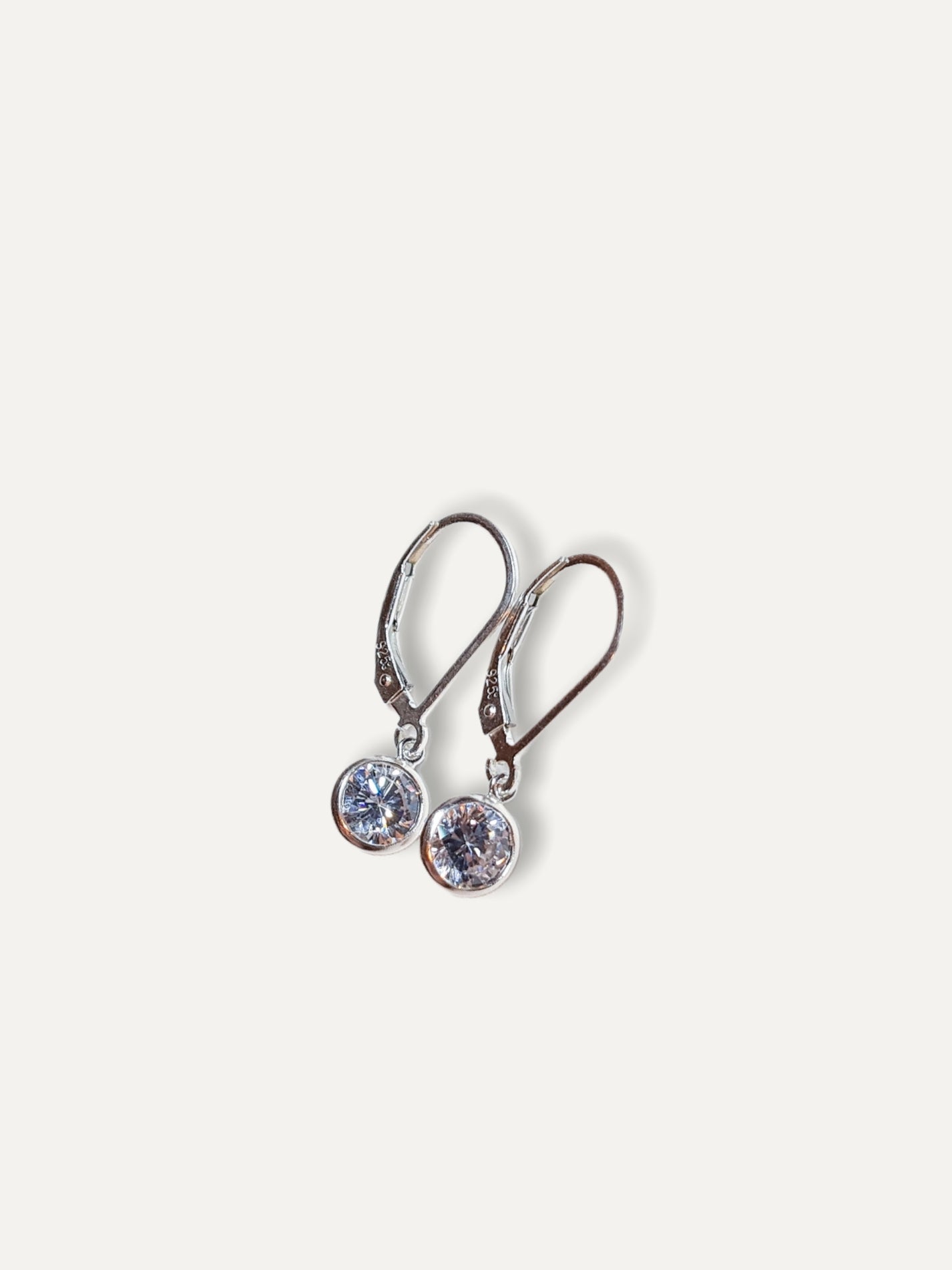 Silver Crystal Earrings