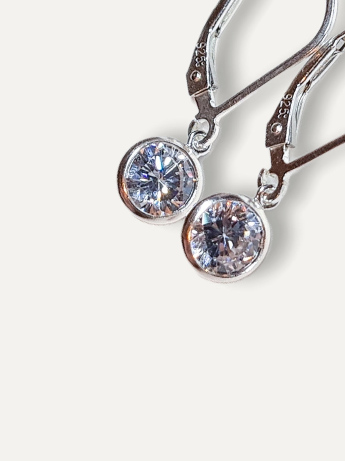 Silver Crystal Earrings