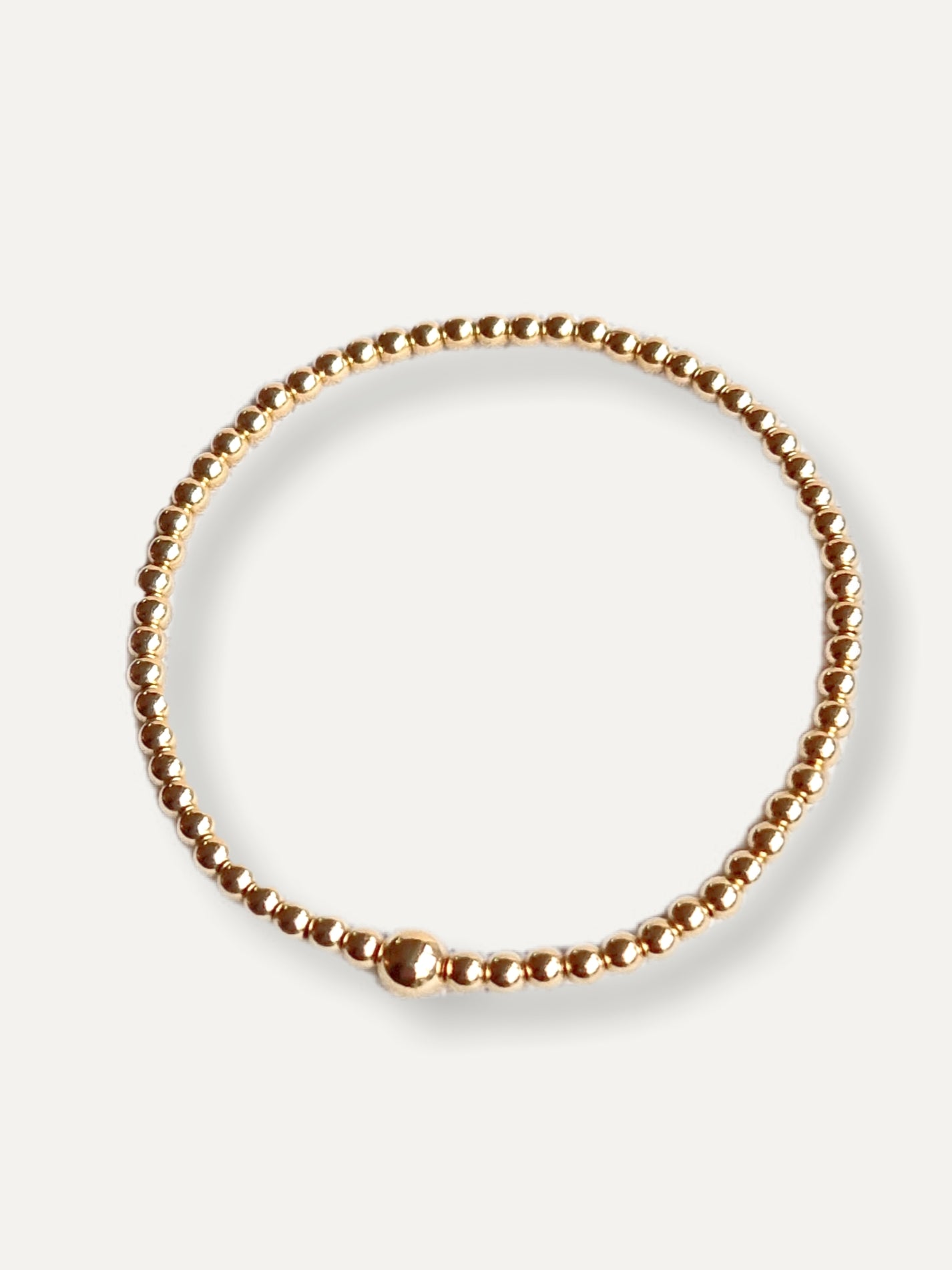 Gold Bobble Bracelet - Plain