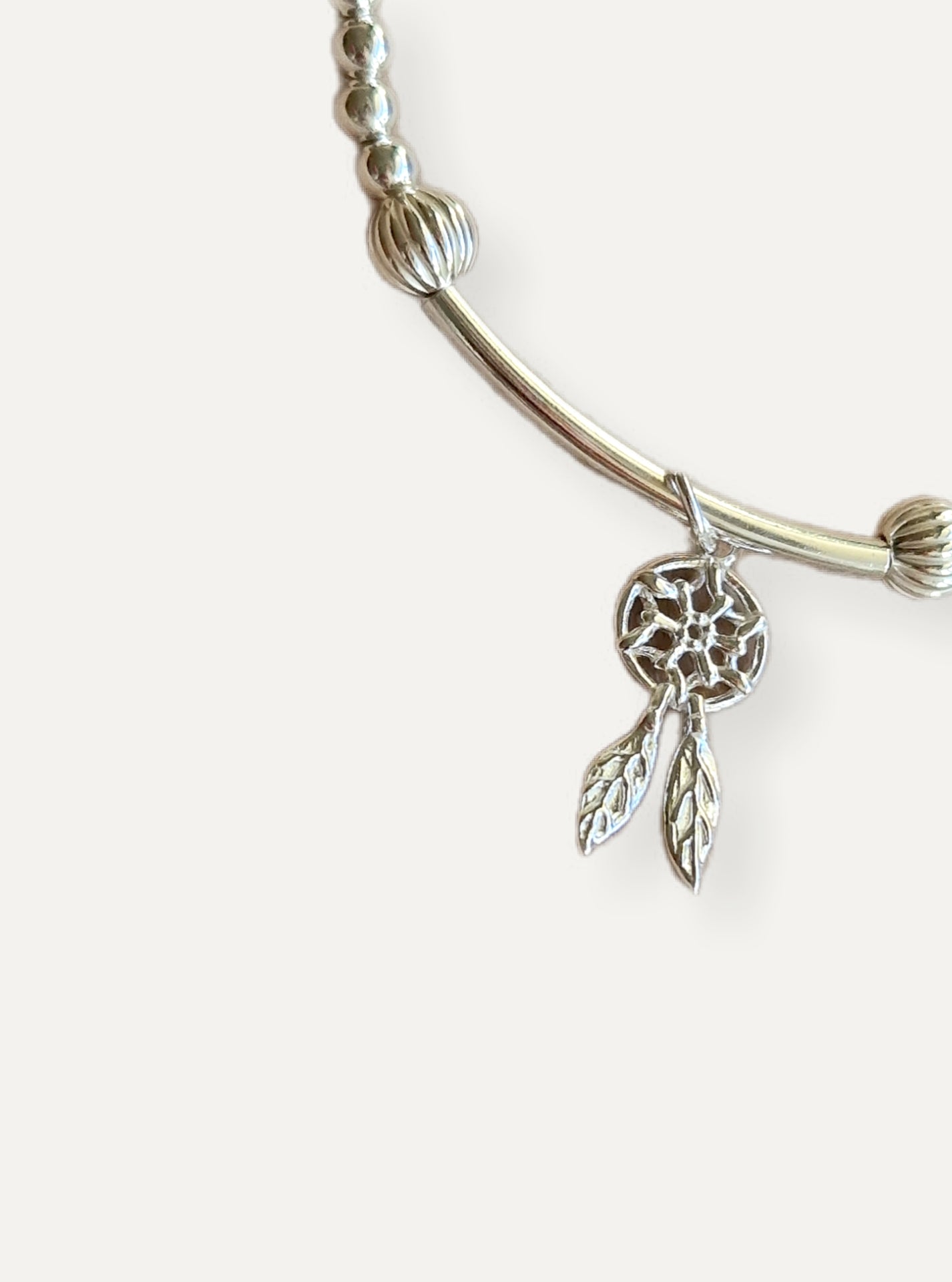 Silver Bracelet - Dreamcatcher Charm