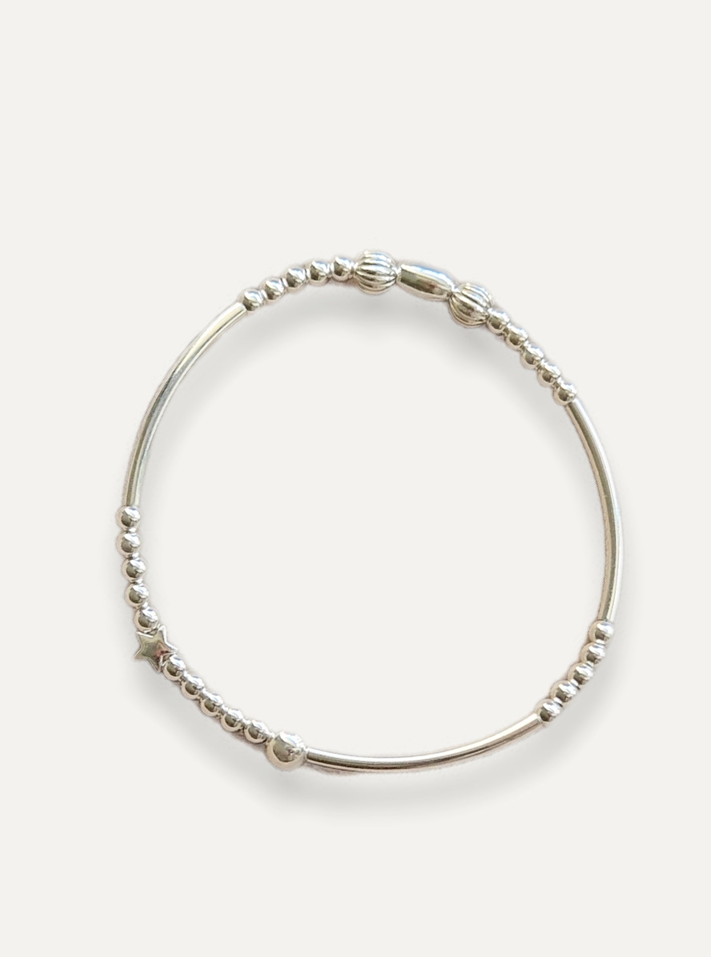 Sterling Silver Bracelet - Star Bead