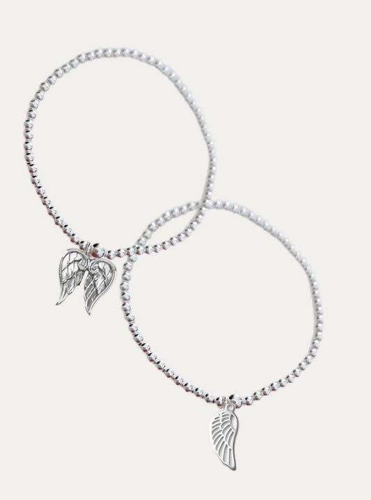 Silver 'Angel' Bobble Bracelet