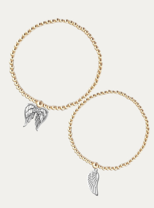 Gold 'Angel' Bobble Bracelet