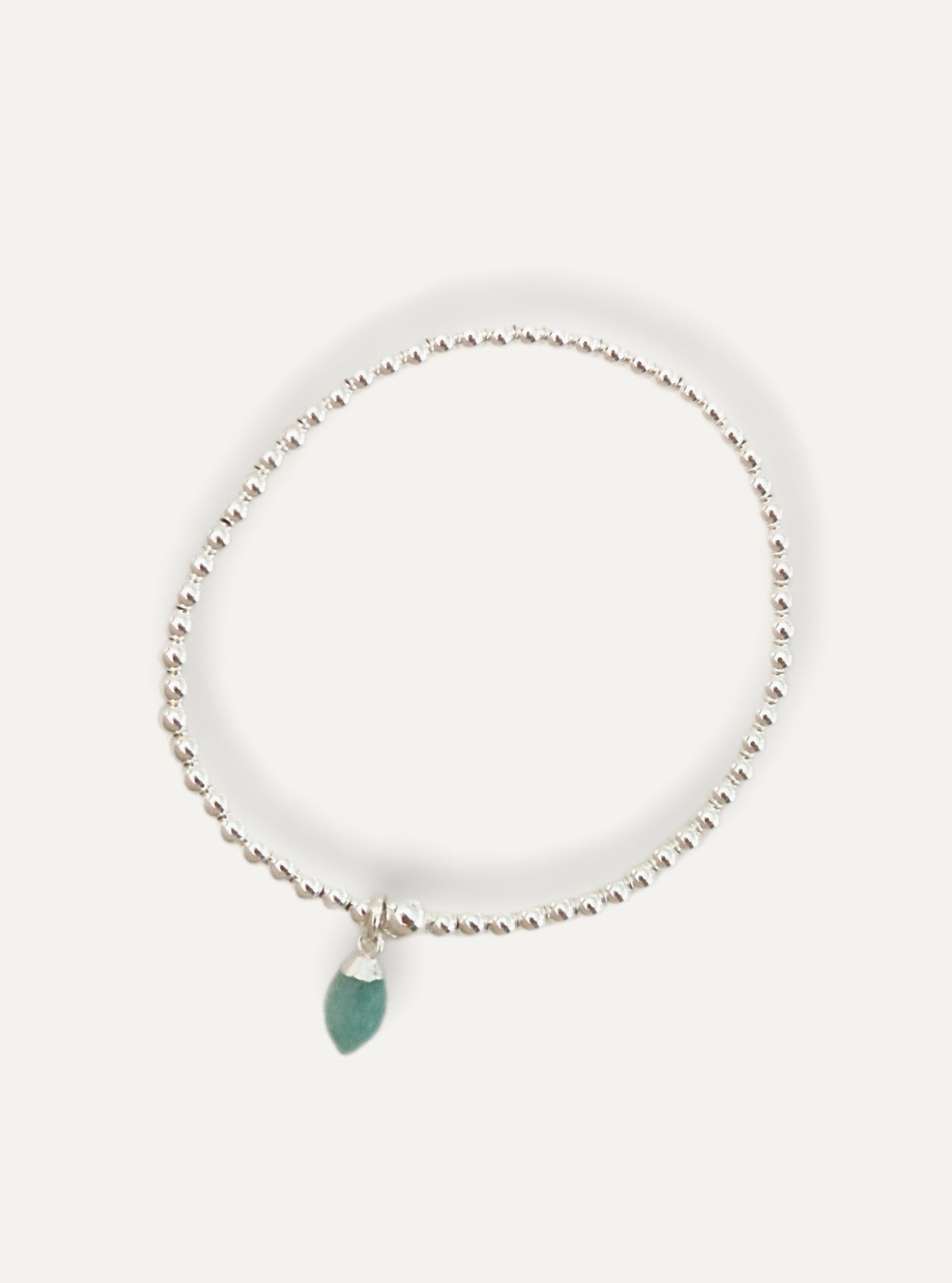 Silver 'Gemstone' Bobble Bracelet