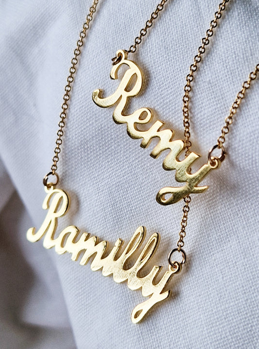 Gold 'Name' Necklace