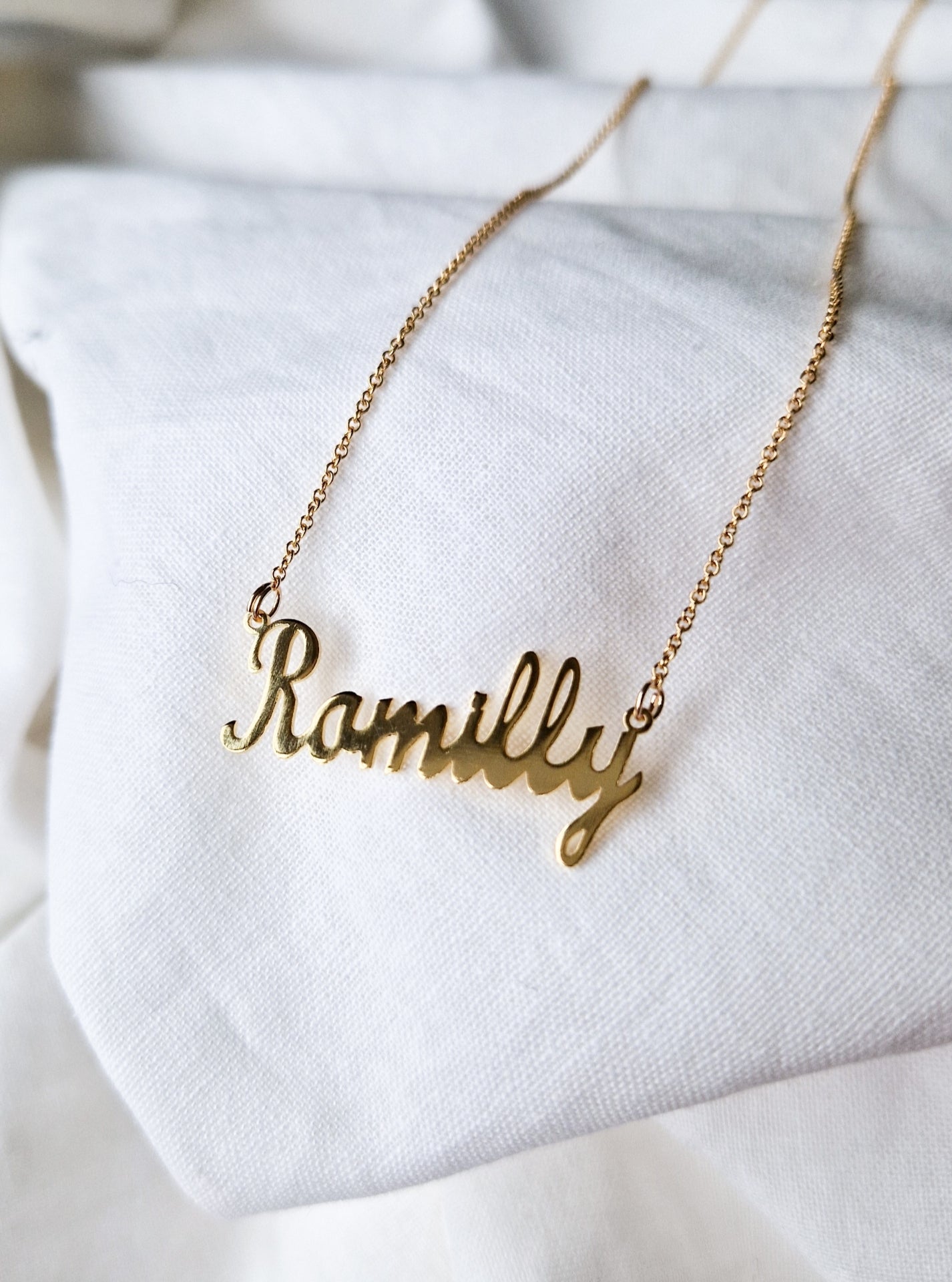 Gold 'Name' Necklace