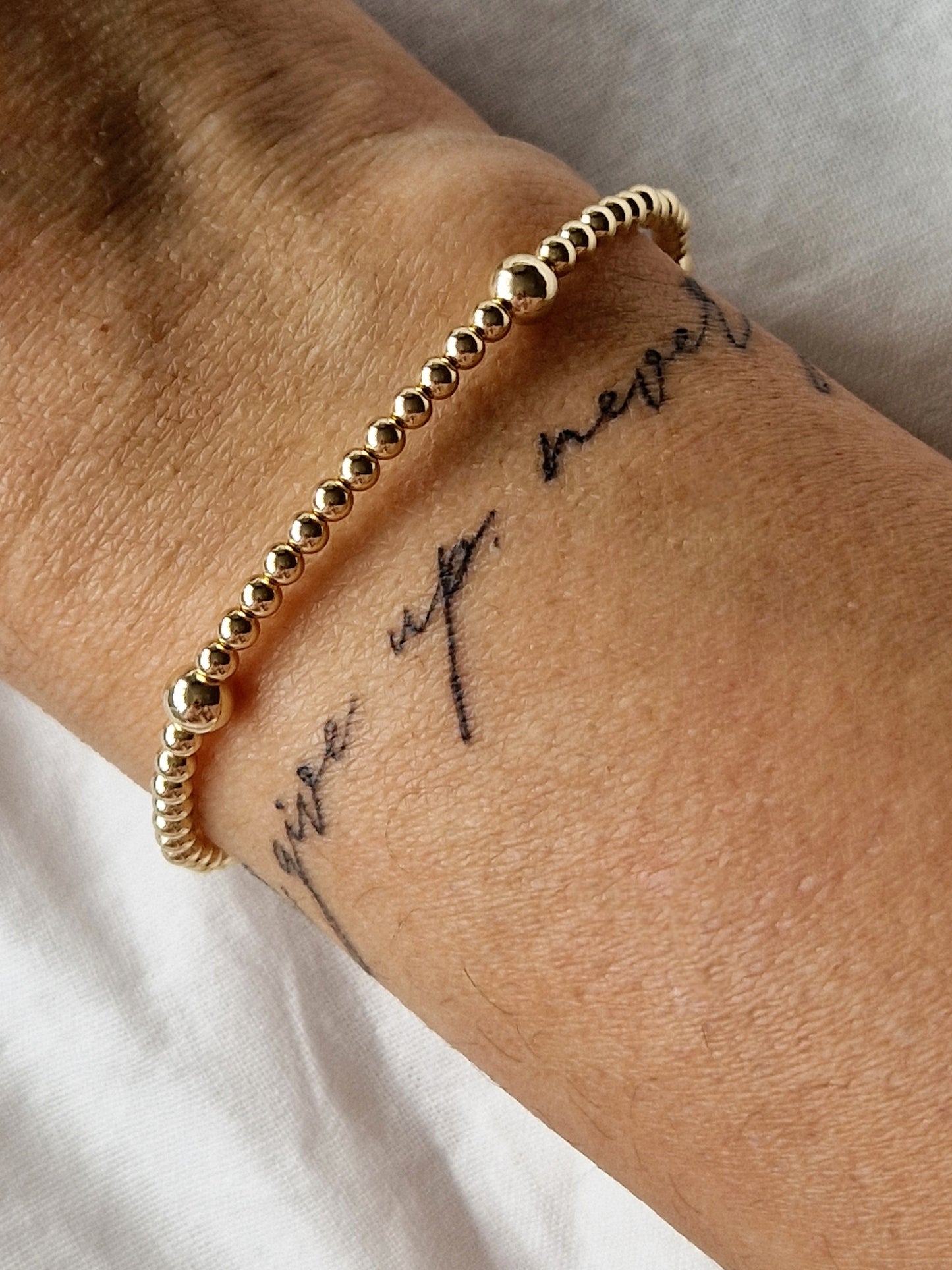 Gold Bobble Bracelet - Satellite Design
