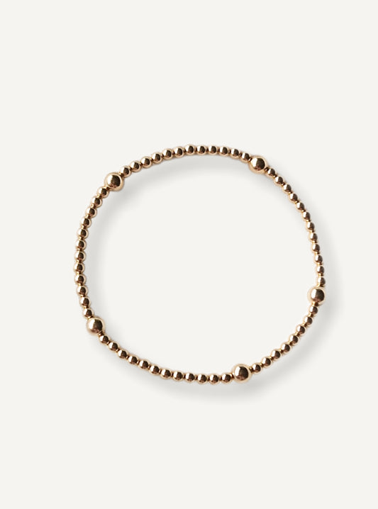 Gold Bobble Bracelet - Satellite Design