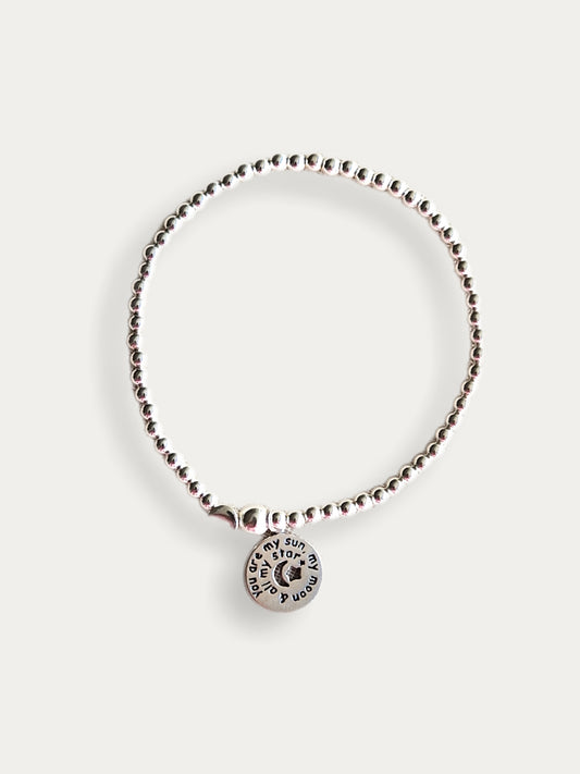 Silver Bobble Bracelet - Love Inscripture