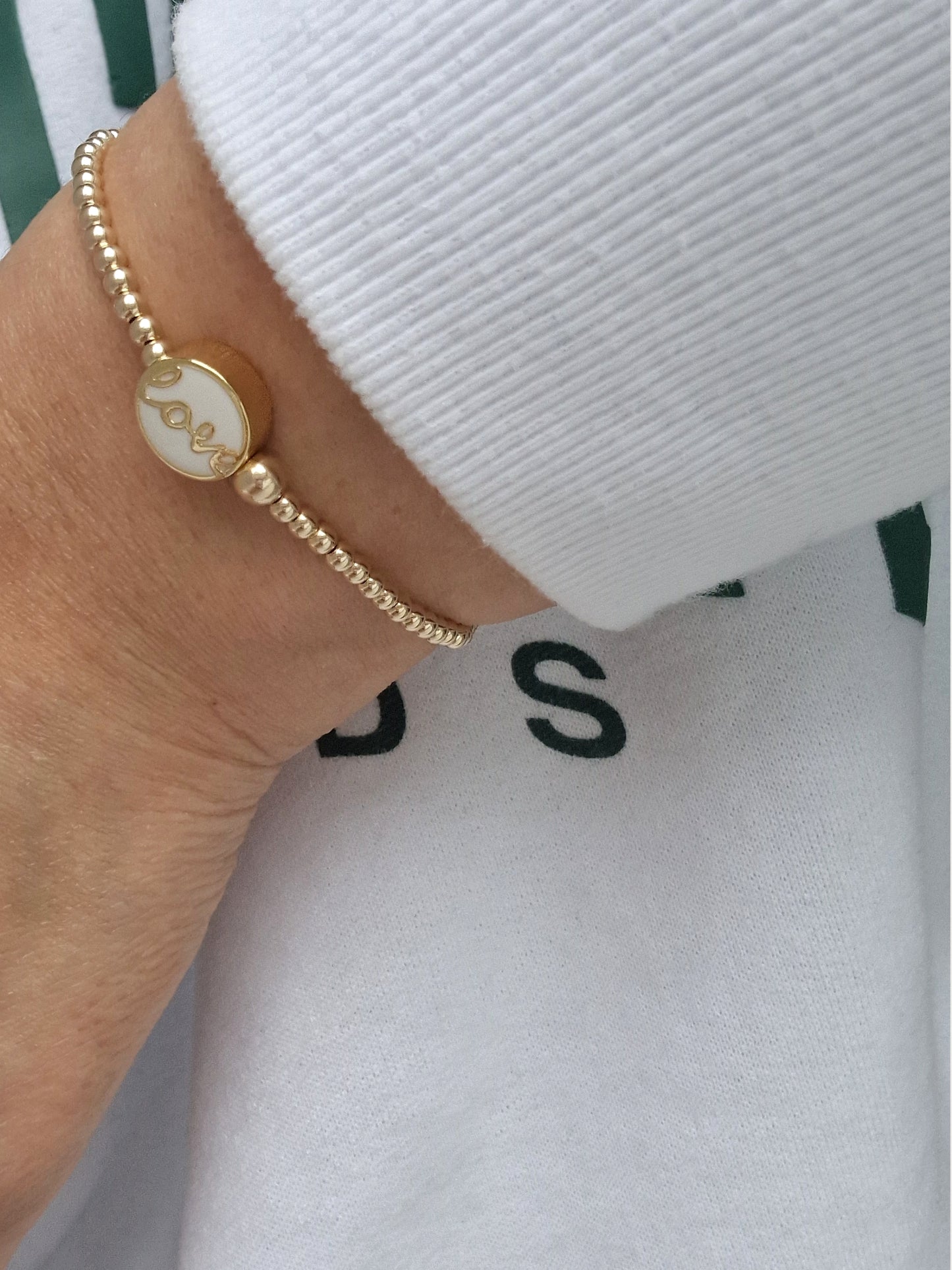 Gold Bobble Bracelet - Winter Love