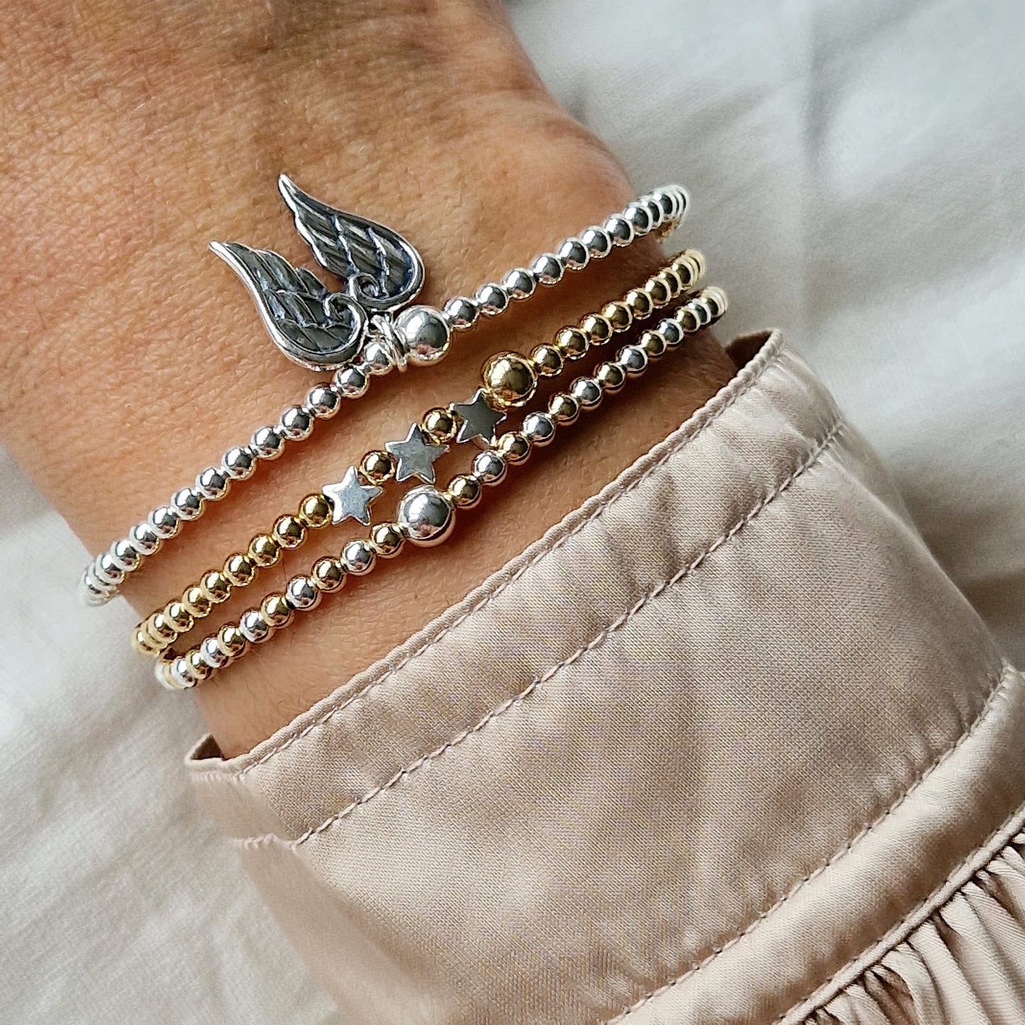 Gold & Silver Bobble Bracelet