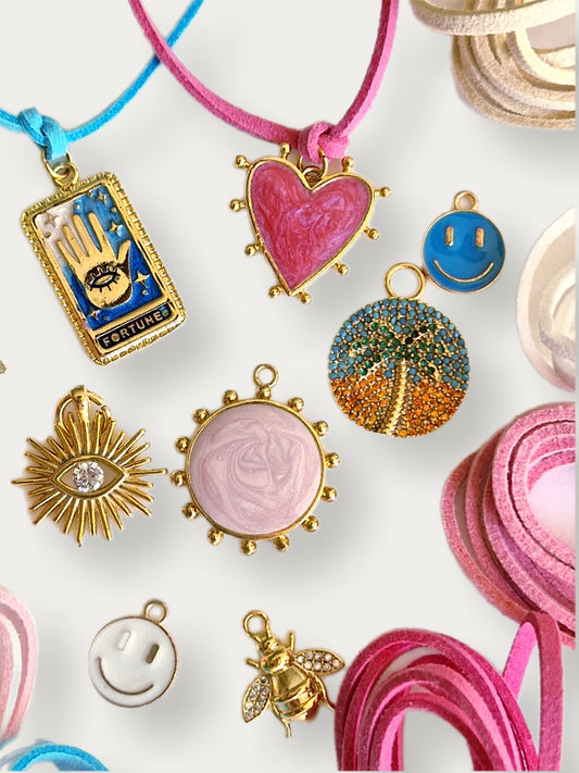 SS25 Suedette Charm Bracelets