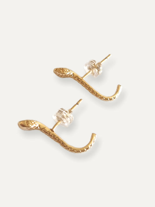 24kt Gold Plated - Snake Huggies