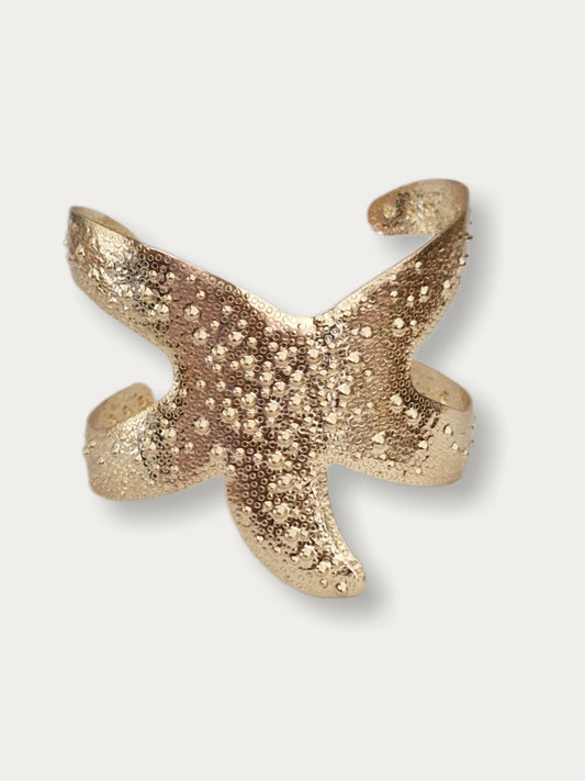 Gold Starfish Cuff