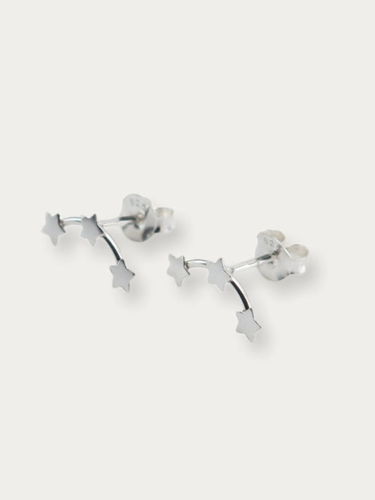 Sterling Silver Star Creeper Earrings