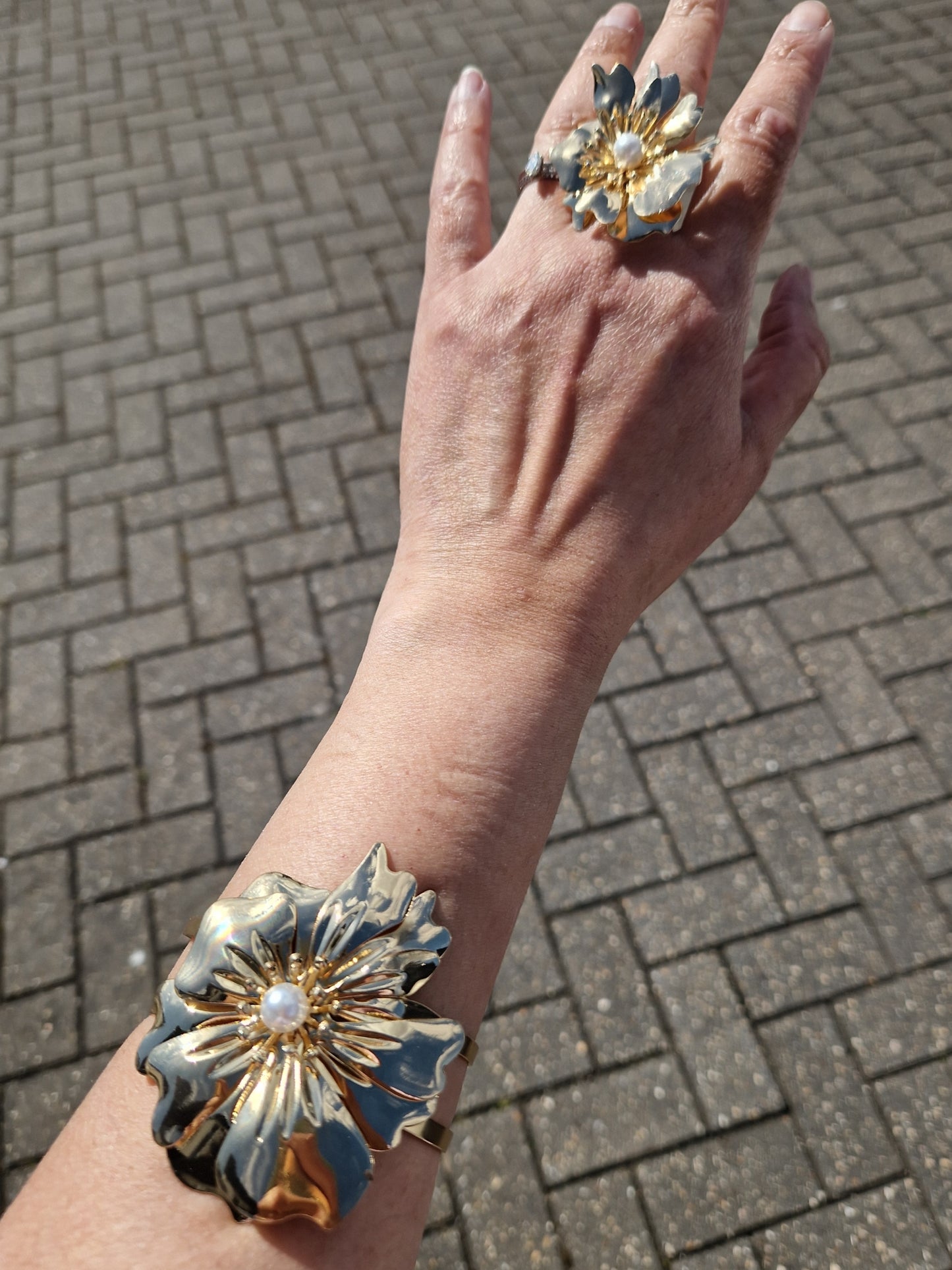 Lotus Flower Bracelet Cuff