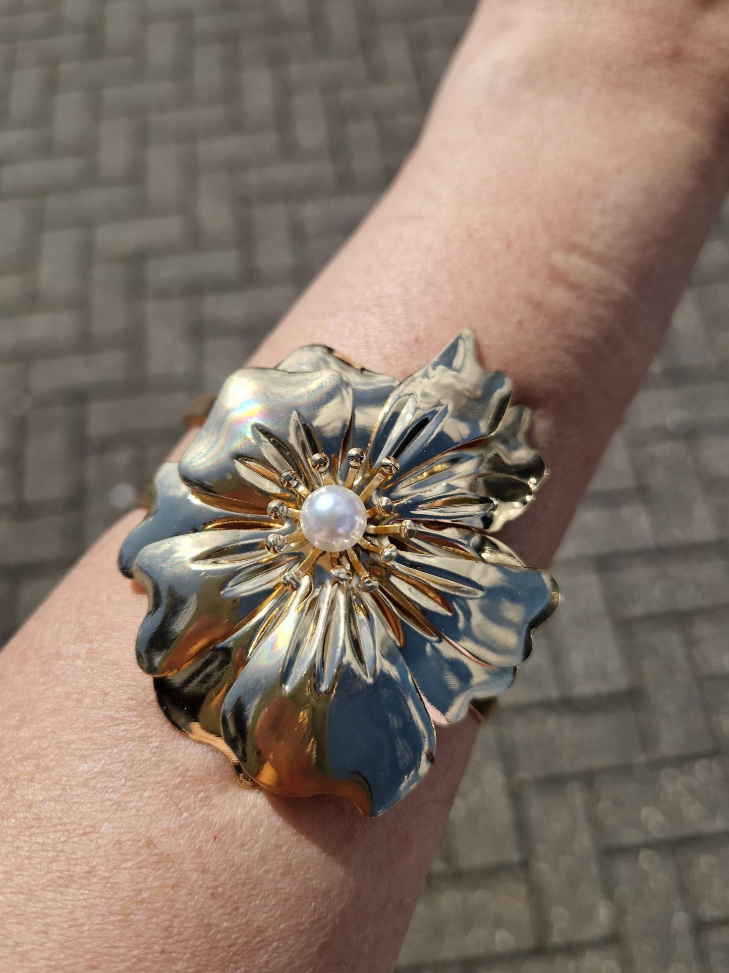 Lotus Flower Bracelet Cuff