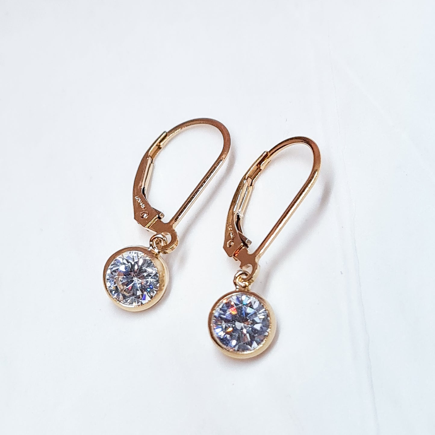 Gold Crystal Earrings