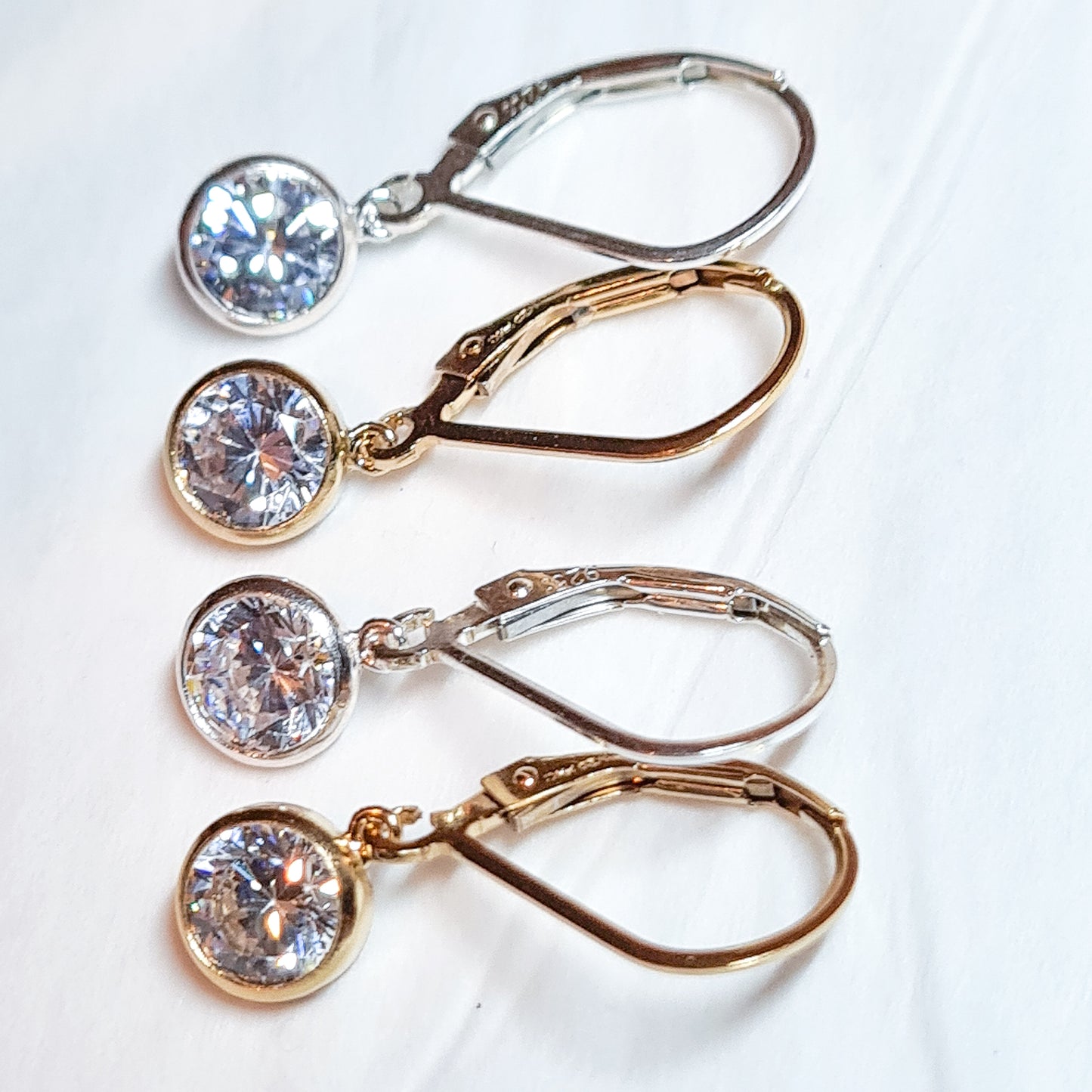 Gold Crystal Earrings