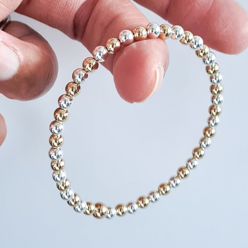 THE LUXURY CLASSIC MIXED BRACELET (gold & silver)