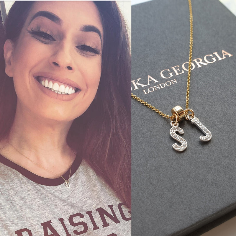 THE LUXURY 'CRYSTAL' INITIAL' NECKLACE
