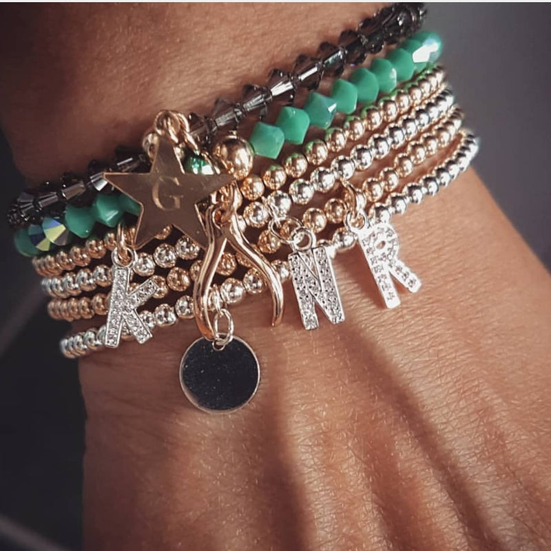 THE LUXURY CRYSTAL PAVE INITIAL BRACELET