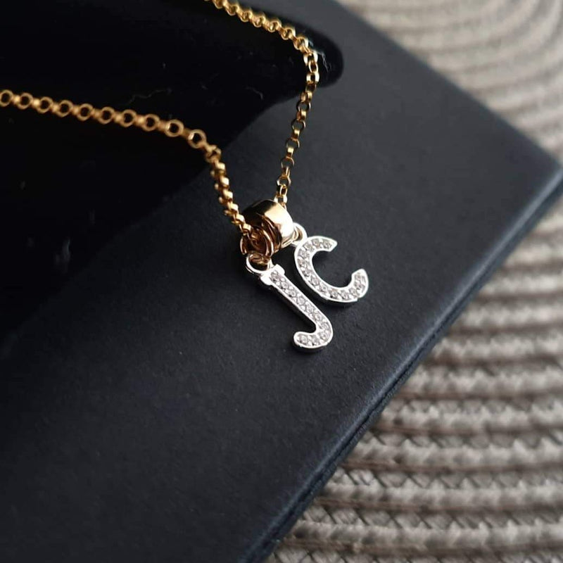 THE LUXURY 'CRYSTAL' INITIAL' NECKLACE