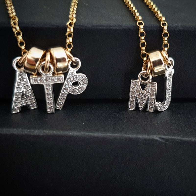 THE LUXURY 'CRYSTAL' INITIAL' NECKLACE