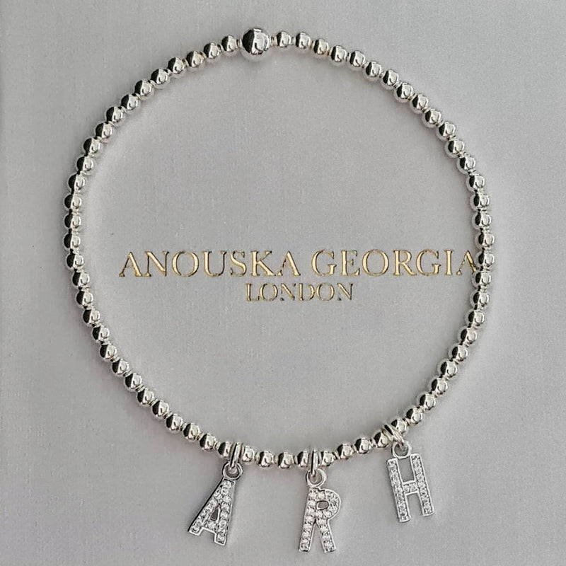 THE LUXURY CRYSTAL PAVE INITIAL BRACELET