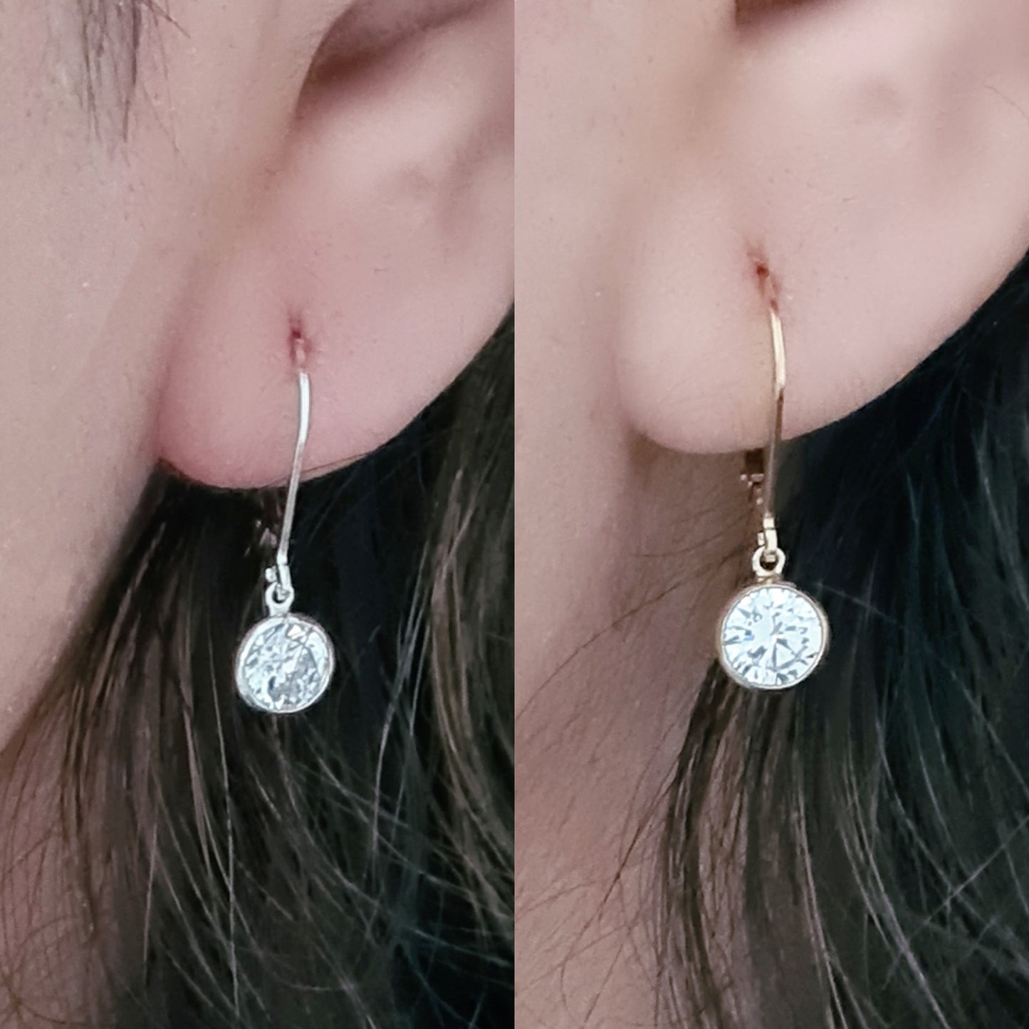 Gold Crystal Earrings