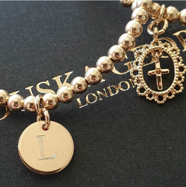 THE LUXURY ENGRAVED BRACELET (GOLD OR SILVER)