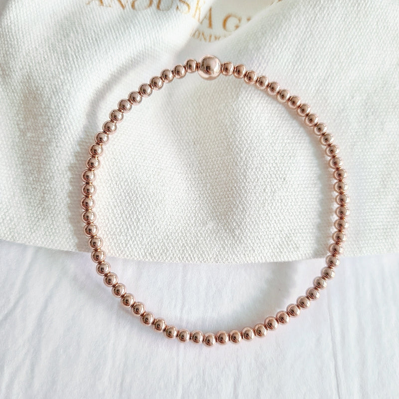 THE LUXURY CLASSIC BRACELET (14KT GOLD/ROSE GOLD/STERLING SILVER)